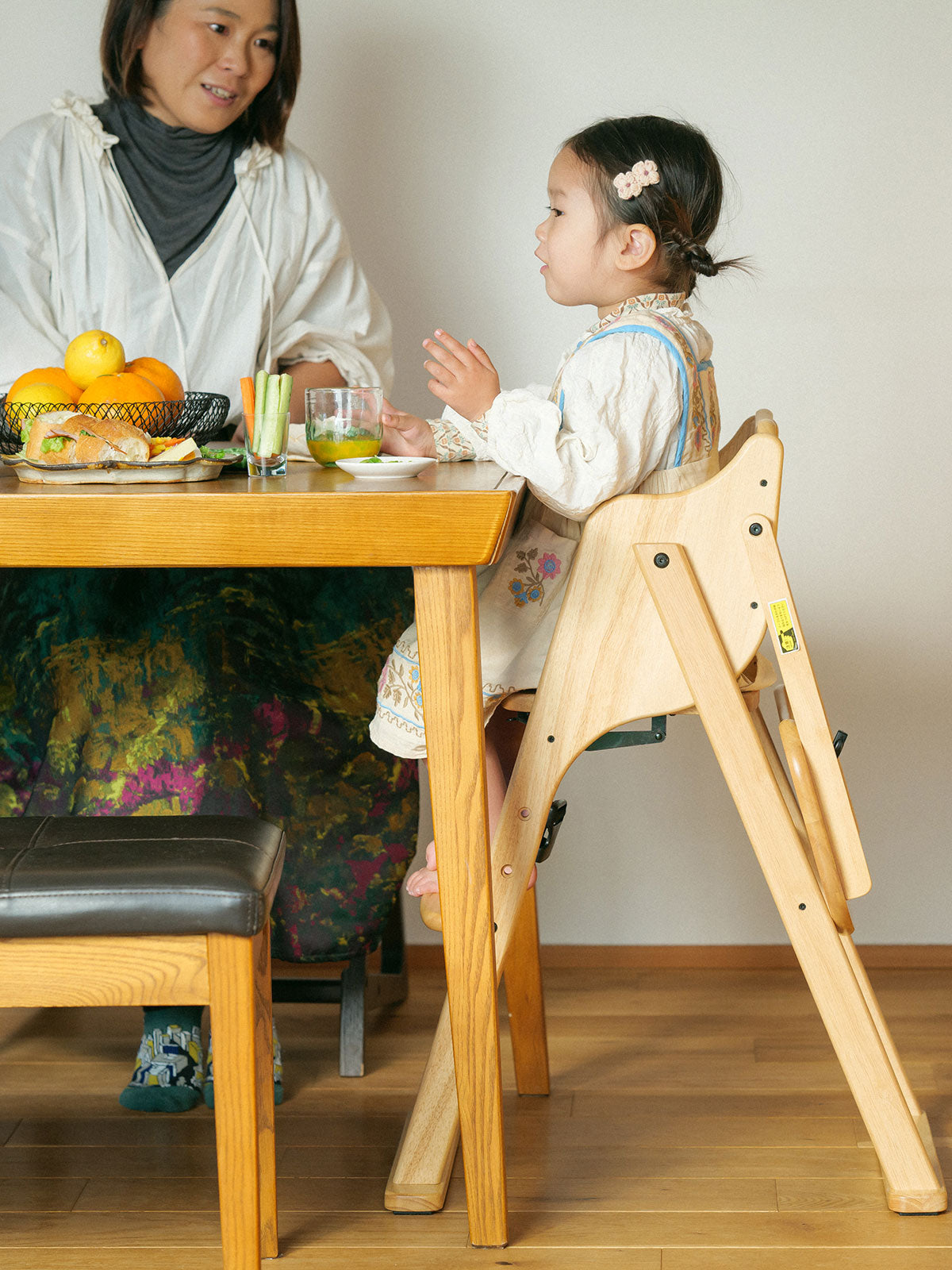 たたも 折りたたみベビーハイチェア