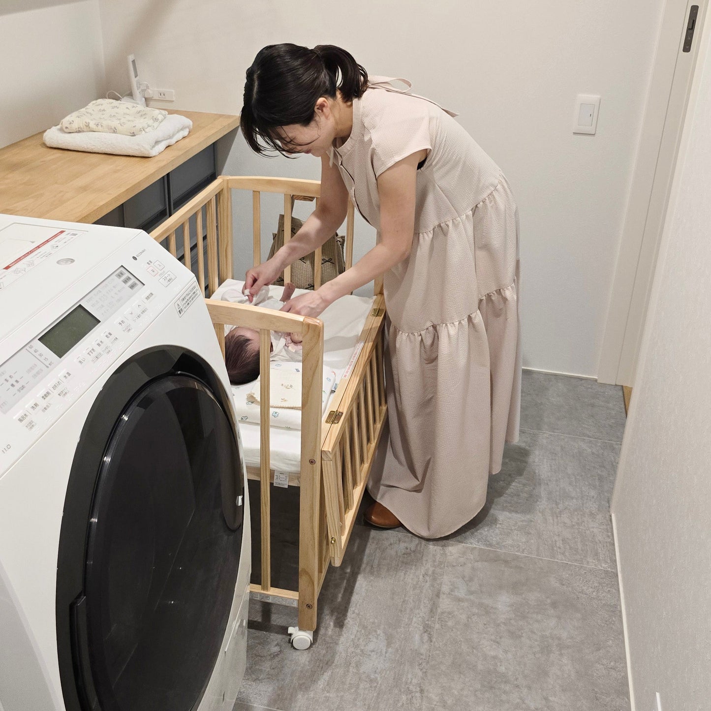 リビングコット　ベビーベッド